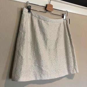 Vince Cameron White Floral Lace Skirt (L)